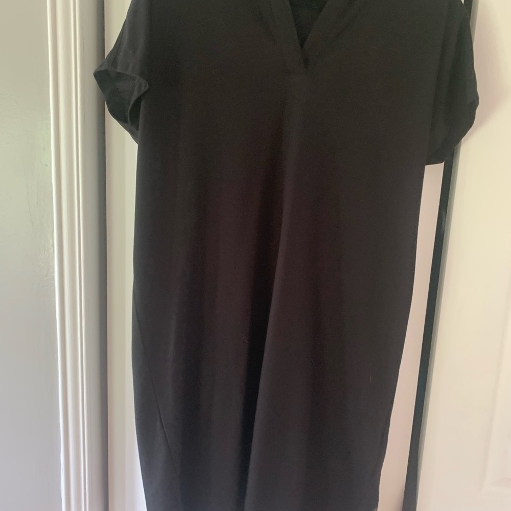 Reitmans hyba black dress size large short sleeve